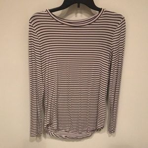 Long sleeved striped shirt